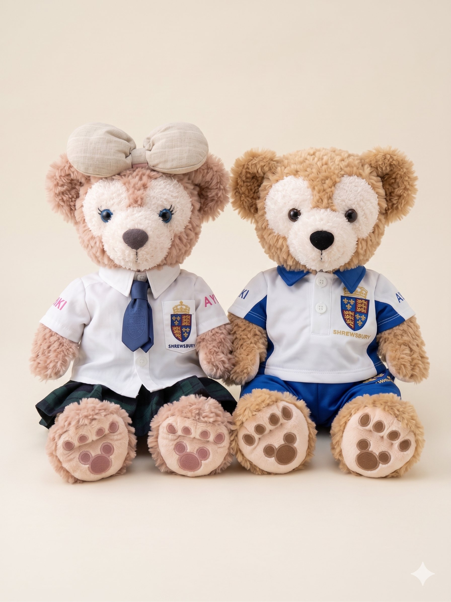 Memory Bears in Shrewsbury International School uniform